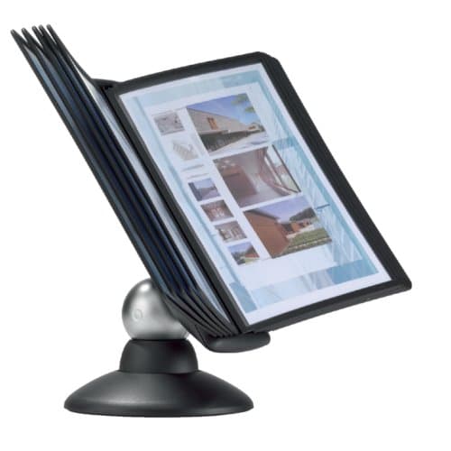 Bureaustandaard durable 5587 sherpa motion 10-tassen zwart