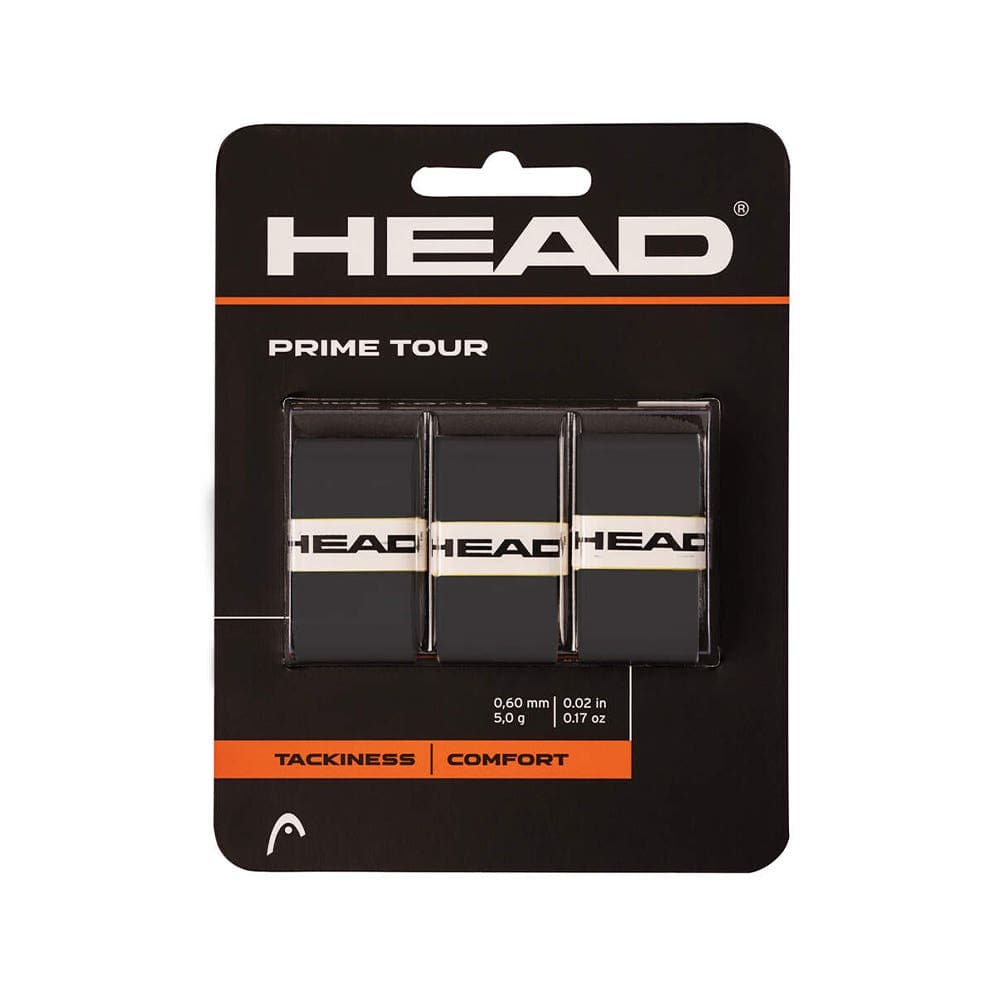 Blister 3 Pcs. Overgrip Head Prime Tour Black