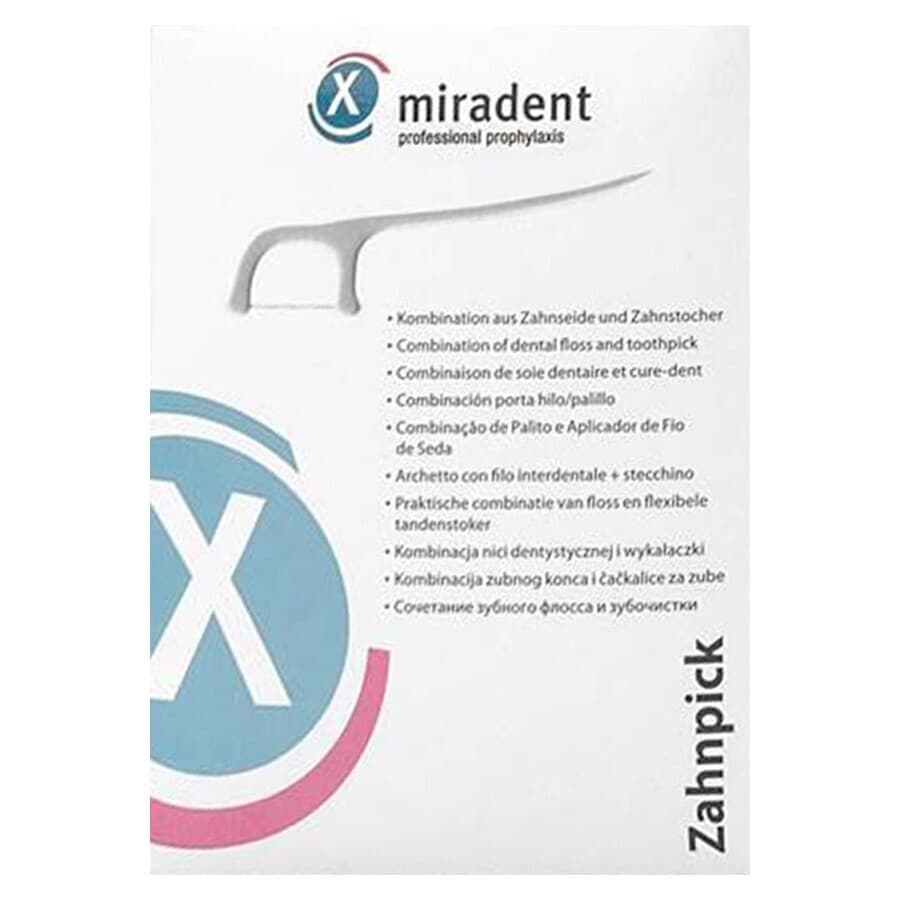 Miradent Tandenstoker met flos 100st – individueel verpakt