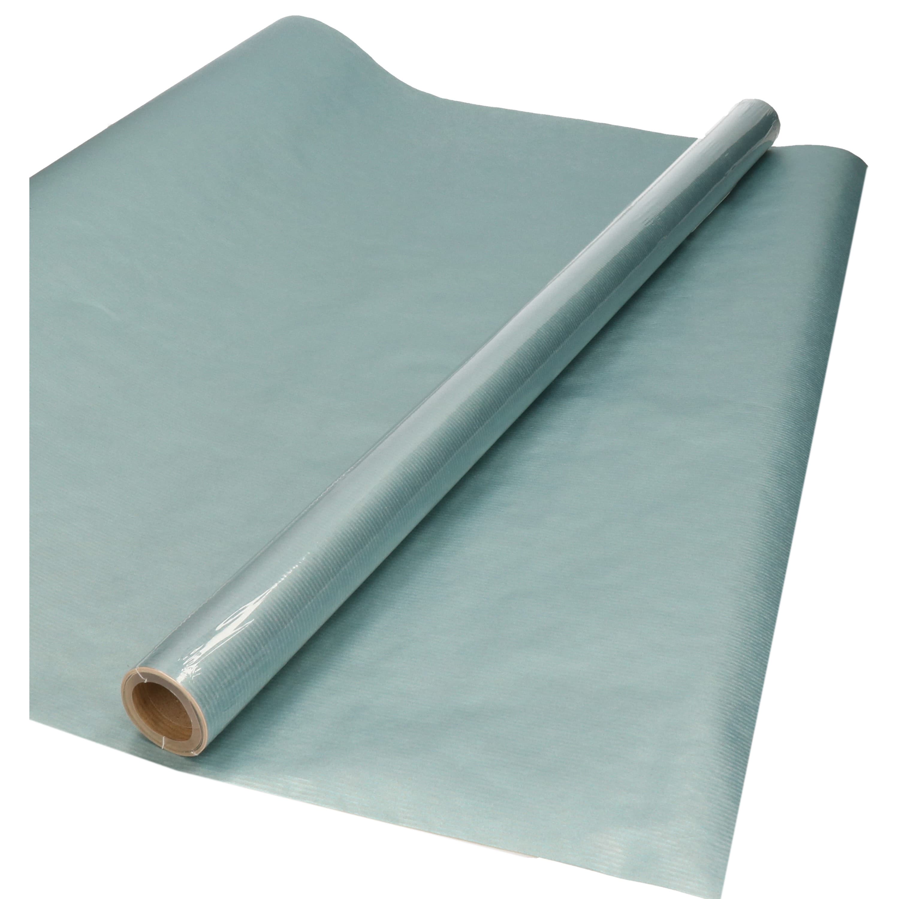 Rollen Kraft inpakpapier - ijsblauw - 200 x 70 cm - kadopapier