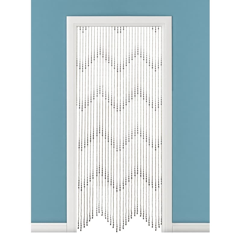 Deurgordijn met Kralen - Zwart - Druppel Design - 90x200 cm - Stijlvolle Roomdivider