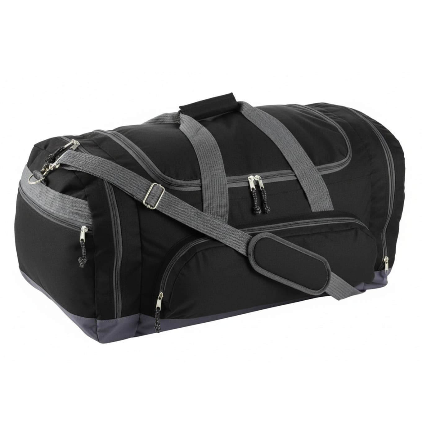 Sporttas of Reistas Dubay - 69 x 34 x 36 cm - 4 vakken - zwart - met draagriem