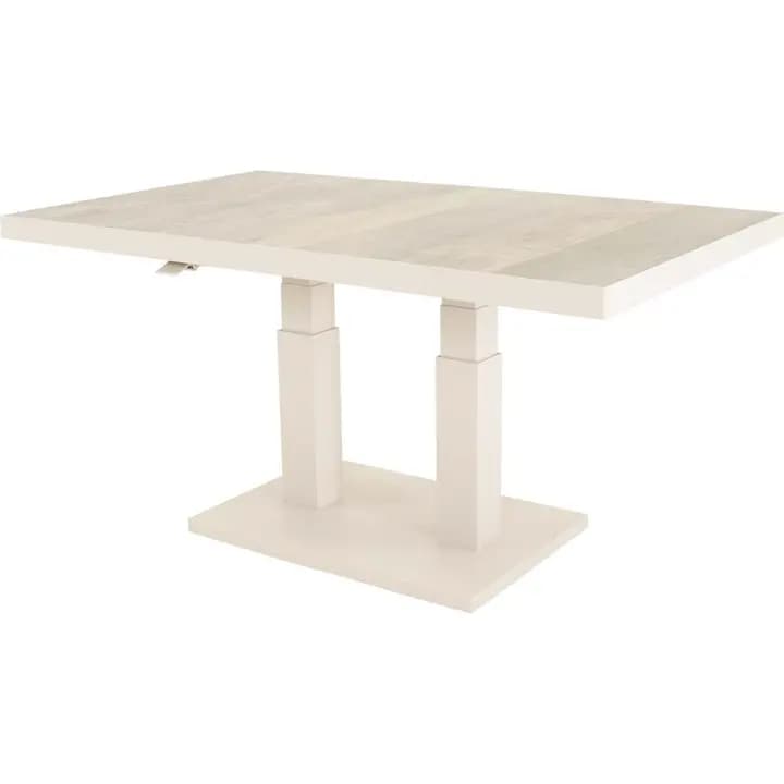 Loungetafel verstelbaar Prato Crème, 140x85cm