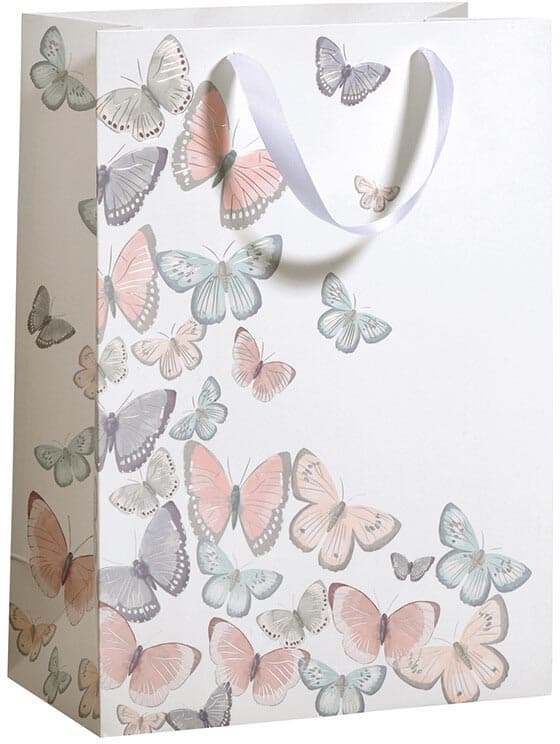 Geschenkzak Tender Butterflies, L, 33,5 x 26 x 13,5 cm